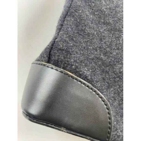 Amanda Smith Gray Charcoal Mini Handbag Crossbody Y2K 90s. - Picture 4 of 6